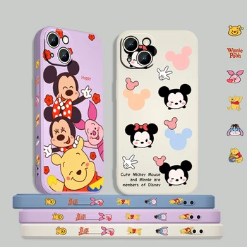 Mikė Pūkuotukas Disney Mickey Telefono dėklas Skirtas Apple iPhone 14 13 12 Mini Pro 11 XS MAX XR X 8 7 6 S Plius 