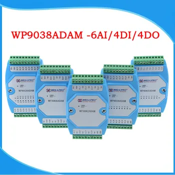 0-20MA/4-20MA Srovės Įsigijimo Modulis 6AI/4DI/4DO MODBUS Komunikacijos-WP9038ADAM