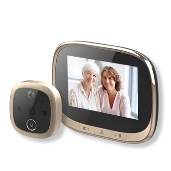 NAUJA 4.3 Colio Elektroninės Durų Viewer Bell IR Naktį Duris Kamera Foto Video Įrašyti Skaitmeninės Durų Fotoaparato 