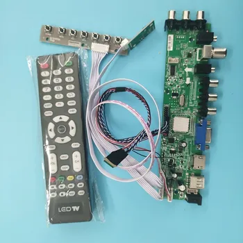 Rinkinys HSD101PFW4-A00 VGA, AV nuotolinio LED DVB-T, DVB TV LVDS USB HDMI WLED 1024X600 Signalas valdiklio plokštės skaitmeninį 40pin 10.1
