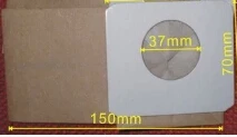 2015 karšto pardavimo dulkių siurbliu dalys SC-H26 skylę 37mm popierinis dulkių maišelis 10vnt/maišelis