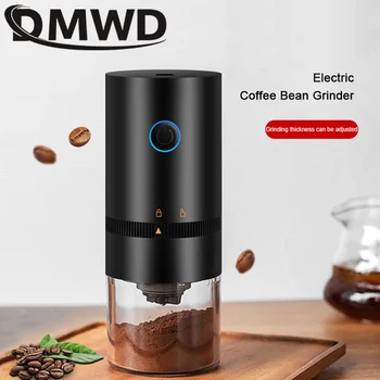 DMWD Elektrinis Kavos Malūnėlis Automatinė Pupelių Malūnas Nešiojamas Espresso kavos Aparatas kūrėjas, Kavinė Namų Kelionės USB Įkrovimo