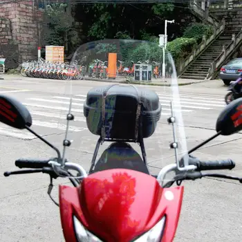 Skaidrus Motociklo priekinio, galinio Stiklo Plokštelė Universali Elektrinė Vėjo Priekiniai Guard Transporto priemonių Priedai Motociklo Deflektoriai Vėjai E8C1