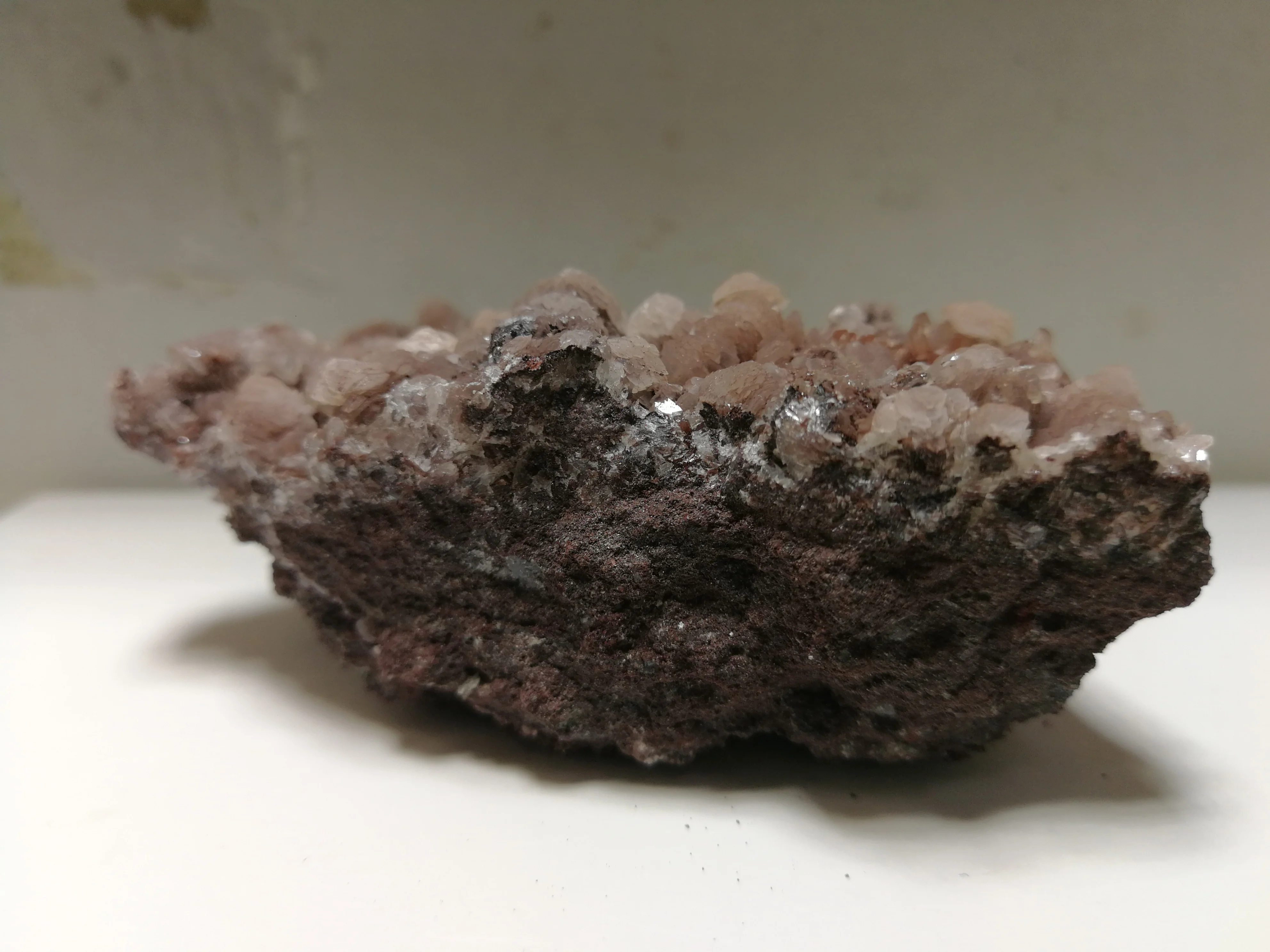 144.9 gNatural pyrite kristalų kalcitas mineralinių pavyzdys Nuotrauka 4