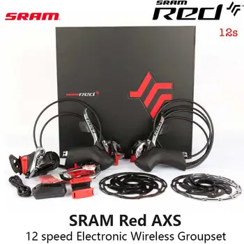 SRAM RED EATP AXS 2X12V Belaidžio ryšio Elektronika Groupset Hidrauliniai Diskiniai Stabdžiai Rortor Shifter Svirtis Derailleur Kelių Dviratį Dviračiu Rinkinys