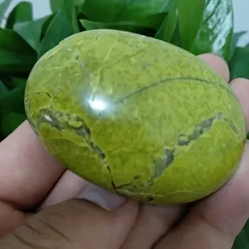 1pcs 80g Natūralus mineralinis crystal akmens Green opal palmių akmens gydomąsias