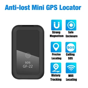 GF-22 Protingas Automobilis Tracker visuotinė Padėties nustatymo Anti-theft Alarm Prietaiso Valdymas Balsu Įrašymo Locator Dirbti Su WIFI LBS a-gps GPS