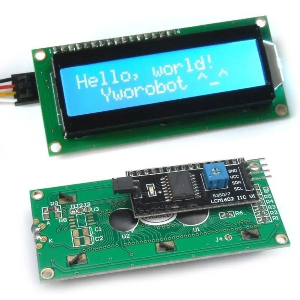 1602 16x2 LCD Simbolį, Mėlyna LCD Arduino Ekrano Modulis IIC I2C TWI SPI Nuoseklioji Sąsaja Nuotrauka 1