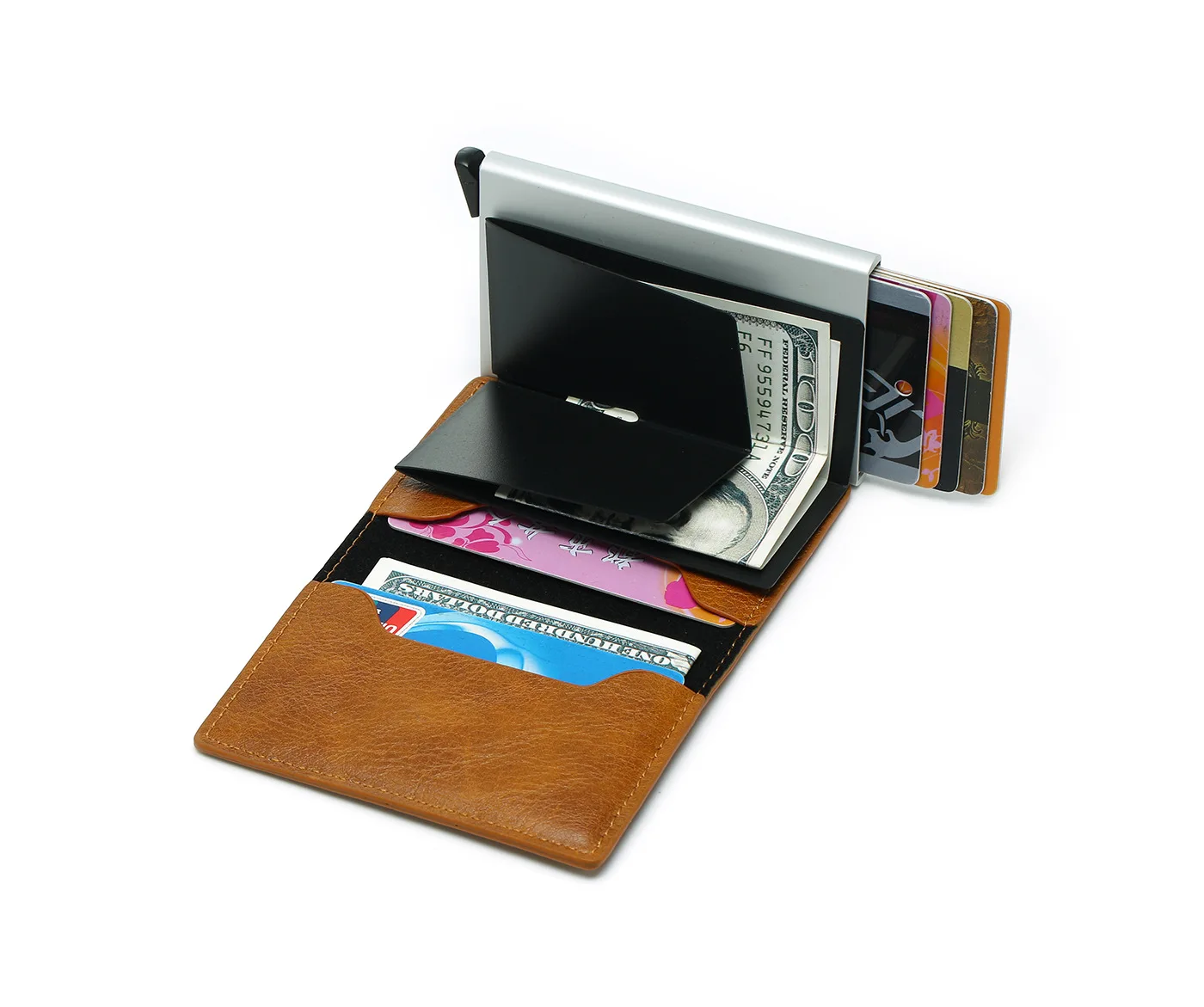 Vyriški Kredito Kortelės Turėtojas RIFD Anti-theft-Ultra plonas Kreditinės Kortelės Aliuminio Lydinio Kortelės Turėtojas Vyrų Multi-card 