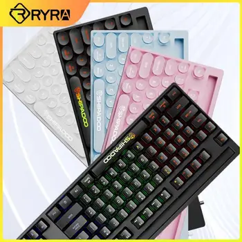 RYRA K87V2 Laidinę Mini Šviesos Klaviatūros Mechaninė 87KEY Klavišą Punk Laidinio Mechaninė Klaviatūra Žaidimų Klaviatūra Tablet Desktop