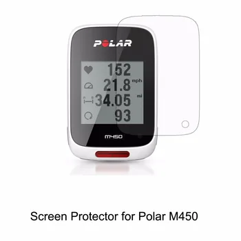 3* Aiškus LCD PET Plėvelė Anti-Scratch Screen Protector Padengti Handheld GPS Polar M450 Priedai