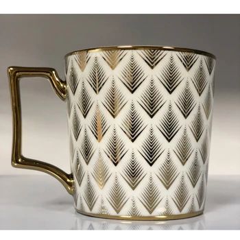Aukso Keramikos Kelionės Coffe Puodelis High-end Britų Stiliaus Šviesos Prabanga Asmeninį Vandens Puodelį Pusryčiai Pieno, Kavos Puodelius Ir Taures