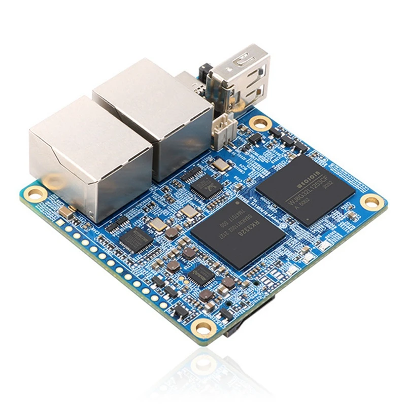 Oranžinė Pi R1 Plius LTS RK3328 Quad-Core ARM Cortex-A53 1GB RAM Dual Gigabit Ethernet Openwrt Plėtros Taryba Nuotrauka 1