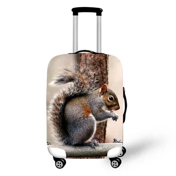 3D voverė spausdinimo kelionės bagažo lagaminas apsaugine danga ruožas vandeniui nešiojamų bagažo apima lietaus