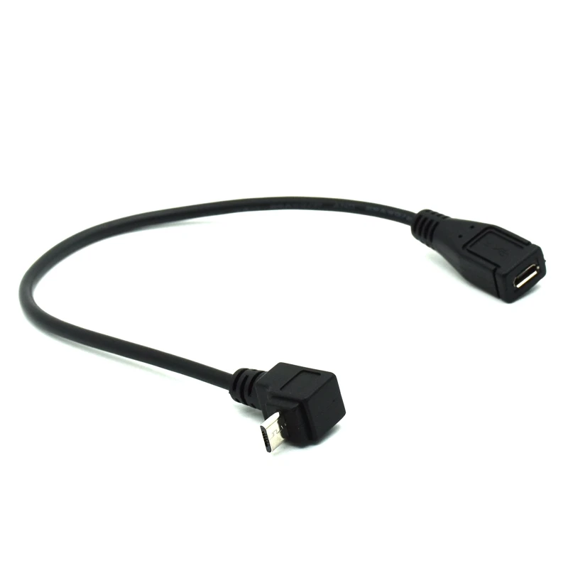 Micro USB 2.0 Full 5Pin Vyrų ir Moterų Išplėtimo jungties, Adapteris, kištuko Jungtis 90 Laipsnių Teisę & Kairę & Aukštyn ir Žemyn Kampu Nuotrauka 2
