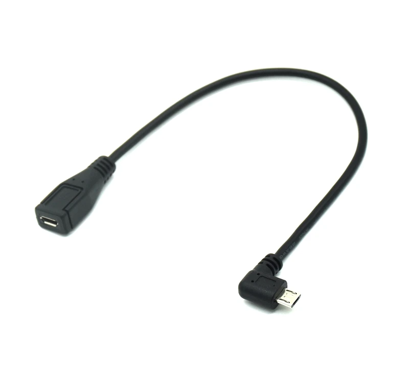 Micro USB 2.0 Full 5Pin Vyrų ir Moterų Išplėtimo jungties, Adapteris, kištuko Jungtis 90 Laipsnių Teisę & Kairę & Aukštyn ir Žemyn Kampu Nuotrauka 3
