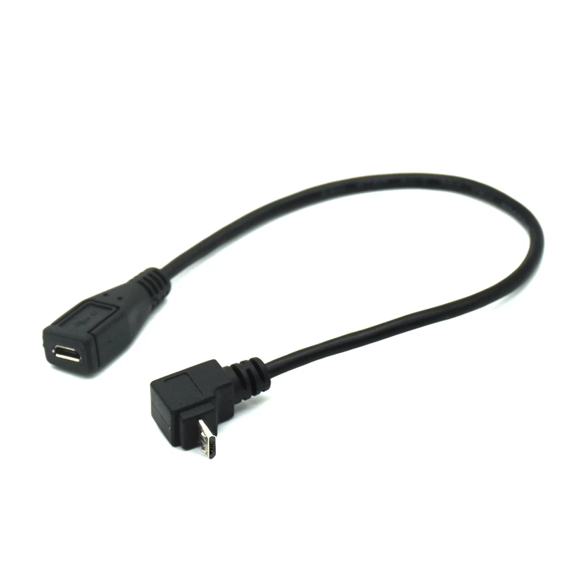 Micro USB 2.0 Full 5Pin Vyrų ir Moterų Išplėtimo jungties, Adapteris, kištuko Jungtis 90 Laipsnių Teisę & Kairę & Aukštyn ir Žemyn Kampu Nuotrauka 4