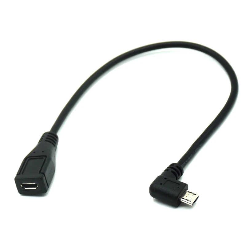 Micro USB 2.0 Full 5Pin Vyrų ir Moterų Išplėtimo jungties, Adapteris, kištuko Jungtis 90 Laipsnių Teisę & Kairę & Aukštyn ir Žemyn Kampu Nuotrauka 5