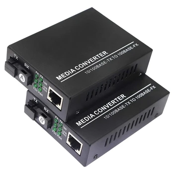 Pluošto Ethernet Media Converter,Vieną-Mode, 10/100Base-TX, Kad 100Base-FX, RJ45, Kad SC, Ląstelienos radijo stotele Iki 25 KM(1 Pora)