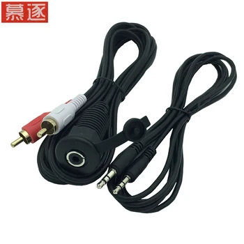 Jungiamasis kabelis dc3.5/2RCA ausinių kabelį, arba vandeniui kabelis, MP3 grotuvas 1M 2m