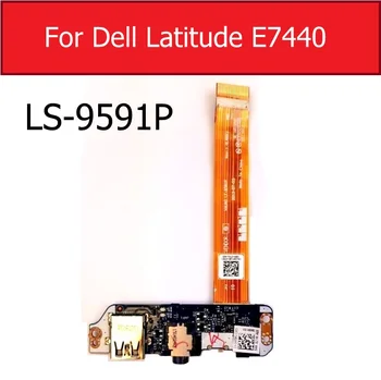 USB ir Audio Ausinių Lizdą Valdybos DELL Latitude E7440 P40G LS-9591P USB Lenta su Flex Kabelis, atsarginės Dalys, LS-9591P