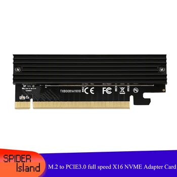 Naujas NVME Adapterio plokštę M. 2 PCIE3.0 Full Speed X16 MKEY su Aliuminio Aušinimo Standartas / Upgrade versija