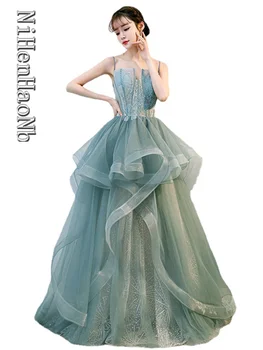 Žalia Siuvinėjimo Banga Susiėmę Pasakų Quinceanera Suknelės Suknelė Miško Renesanso Stiliaus Suknelė Karalienė