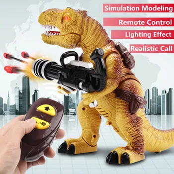 Modeliavimo Dullet Pradėti RC Žaislai, Realistiškas Garso Effectscool Šviesos Efektai Supasi Elektros Pėsčiomis Nuotolinio Valdymo Dinozauras