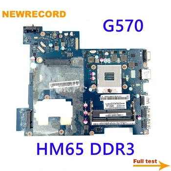 NEWRECORD PIWG2 LA-675AP Nešiojamojo kompiuterio motininė Plokštė Lenovo G570 PAGRINDINĖS plokštės HM65 UMA HD grafikos DDR3 visą bandymo