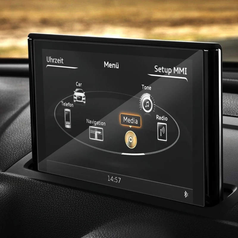 Automobilių Stiliaus GPS Navigacijos Ekrano Stiklo Apsauginė Plėvelė Lipdukas Audi Q2 2017-Dabartinė prietaisų Skydelio Ekrano Plėvelė Auto Prieigos Nuotrauka 1