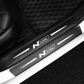 Automobilio Stilius Dekoratyviniai Lipdukai Anti-Nulio Riba Apsaugos Lipdukas, Skirtas Hyundai I30 Elantra Veloster Kona Tucson N LINIJA