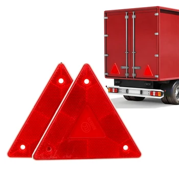 Stop Įspėjimas, 2 Vnt. Šviesą Atspindintis Ženklas Valdybos Raudona Sunkvežimių Plokštė Galinis Žibintas Saugos Įspėjamasis Trikampis Atšvaitas
