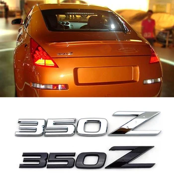 Nemokamas Pristatymas Nissan 350Z ABS Chrome Black Galinis Emblema Logotipas Ženklelis Lipdukas Automobilių Reikmenys