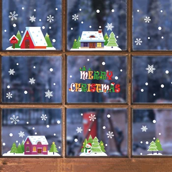 Kalėdos, Kalėdos Langą Lipdukai Linksmų Kalėdų Dekoro Namuose Kalėdų Sienų Lipduko Vaikų Kambario Sienų Lipdukai Naujųjų Metų Lipdukai