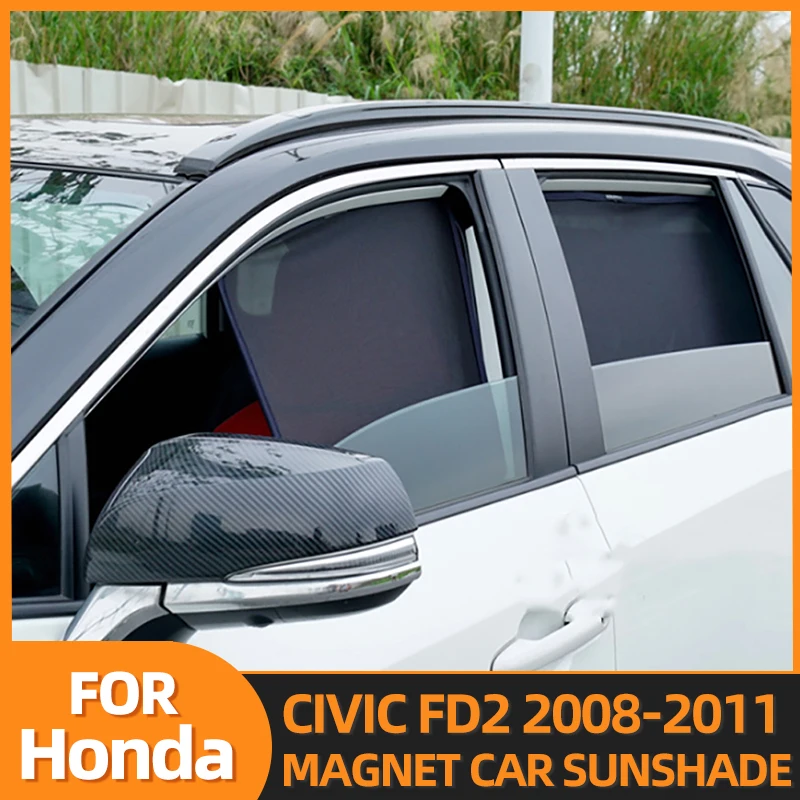 Honda CIVIC FD2 2008-2011 Magnetinio Automobilių skėtį nuo saulės Skydelis Priekyje, Lango Rėmo, Užuolaida Galinio Šoninio Lango Saulė Pavėsyje, Skydas Nuotrauka 0