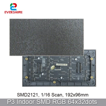 Nemokamas Pristatymas 3mm Pikis P3 SMD2121 64x32Pixels RGB Full vidaus LED Matrica Modulis Reklamos Rodymo Ekrane