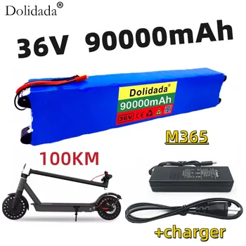 36V 90ah 18650 ličio baterija 10s3p 90000mah 250w-500w pat durų 42V elektrinis motoroleris m365 maitinimo baterijos su baterija