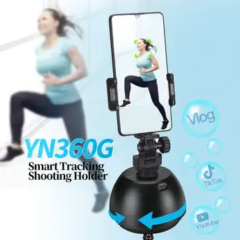 YONGNUO YN360G Auto Stebėjimo Smart Fotografavimo Telefono Turėtojas 360° Sukimosi Auto Face/Body Vaizdo/Vlog/Youtube Live Transliacijos
