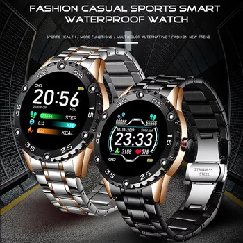 LIGE Vyrų Smart Watch Širdies ritmas, Kraujo Spaudimo Monitorius Smartwatch Fitness Tracker Sporto Vandeniui Laikrodžiai Žmogus 