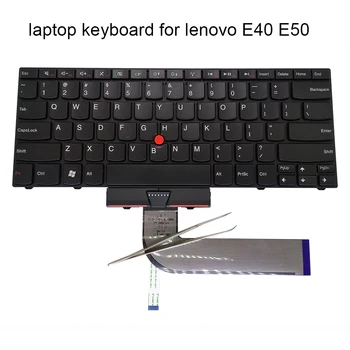 Pakeisti klaviatūras lenovo IBM Thinkpad Edge 14 E40 E50 LD-84US JAV anglų juodos spalvos nešiojamojo kompiuterio klaviatūra 60Y9633 60Y9669 karšto pardavimo