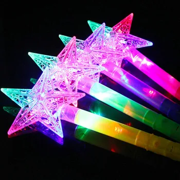 1PCS Pasakų Princesė LED Magic Wand Stick Šviesos Mirksi Žvaigždės Fancy Dress Cosplay Šalies Naudai, Gimtadienis, Vestuvės, Kalėdos,