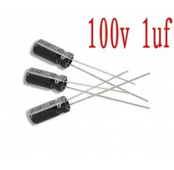100V 1UF 1UF 100V Elektrolitinius Kondensatorius kiekis: 5*11 geriausios kokybės