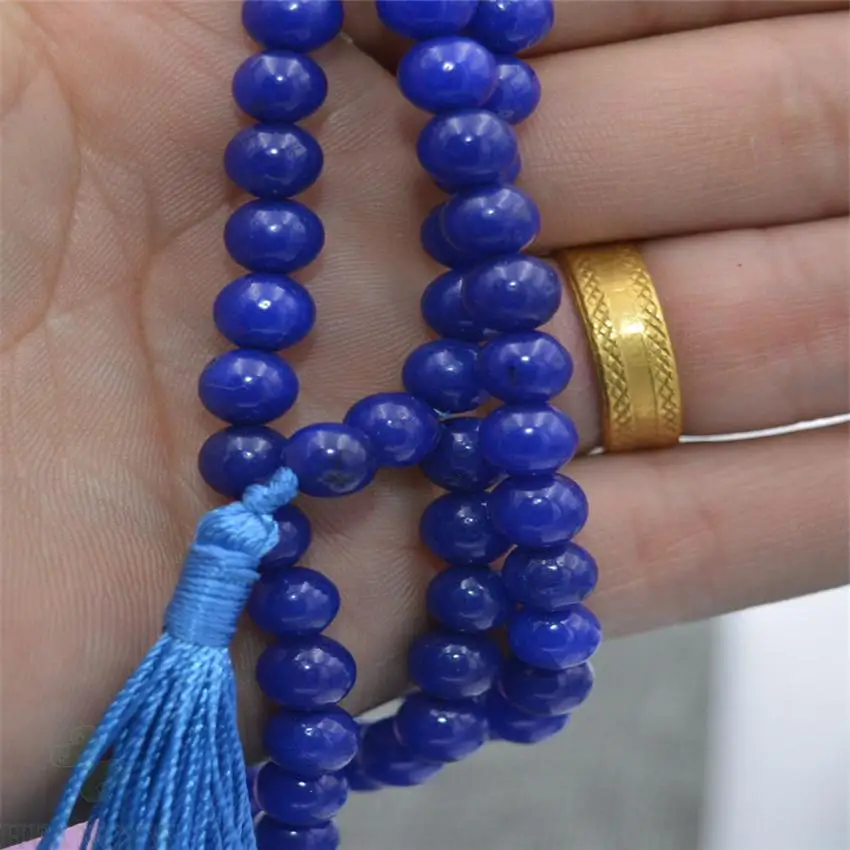 6mm Mėlyna jade 108 Buda Karoliukai Kutai Karoliai, apyrankės mala Pasisekė, Meditacija, dvasingumas Gydymo energija melstis Palaiminti Nuotrauka 3
