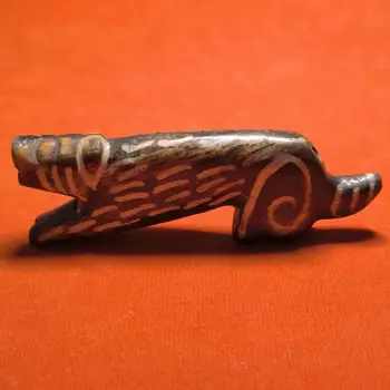 1pcs/daug Gamtos Bontic Jade Senovės Medienos Gyvūnų Karoliukai, tigro formos su skylėmis reta kolekcija juokingi totem amuletas folk-custom