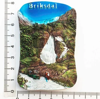 Norvegija Blikkiesdale Ledynas šiaurės Europoje 3D Šaldytuvas Magnetai, Kelionių Suvenyrai, Namų Puošybai