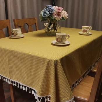 CURCYA Geltona / Ledo Žalia Skara Staltiesė Arbatos Lentelės, Japonų Stiliaus Patikrinti Modelio staltiesė Namų dekoro staltiesės
