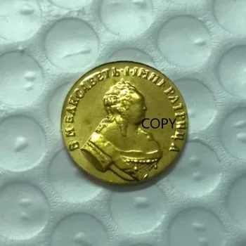 Rusija 1753 Aukso padengtą Žalvario Progines Kolekcines Monetos Dovana Pasisekė Iššūkis Monetos MONETOS KOPIJA