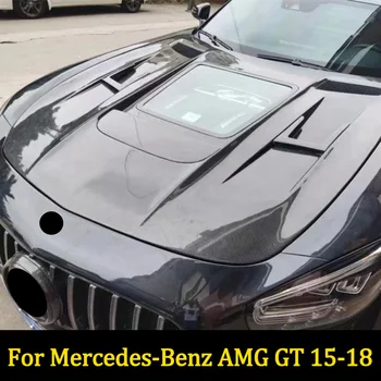 Aukštos Kokybės Anglies Pluošto, Automobilių Modifikuotų Gaubtu Mercedes-Benz AMG GT 15-18 Variklio Dangtis Dangtis