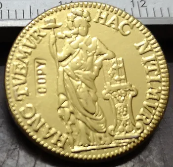1692 Olandijos Respublika (Olandija) 5 Stuivers Aukso Kopijuoti Retos Monetos