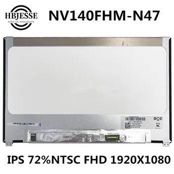 Originalus HD NT140WHM-N42 FHD NV140FHM-N47 Nešiojamas LCD ekranas 1920*1080 ar 1366X768 EDP 30pins už dell Latitude 7480 7490 7468